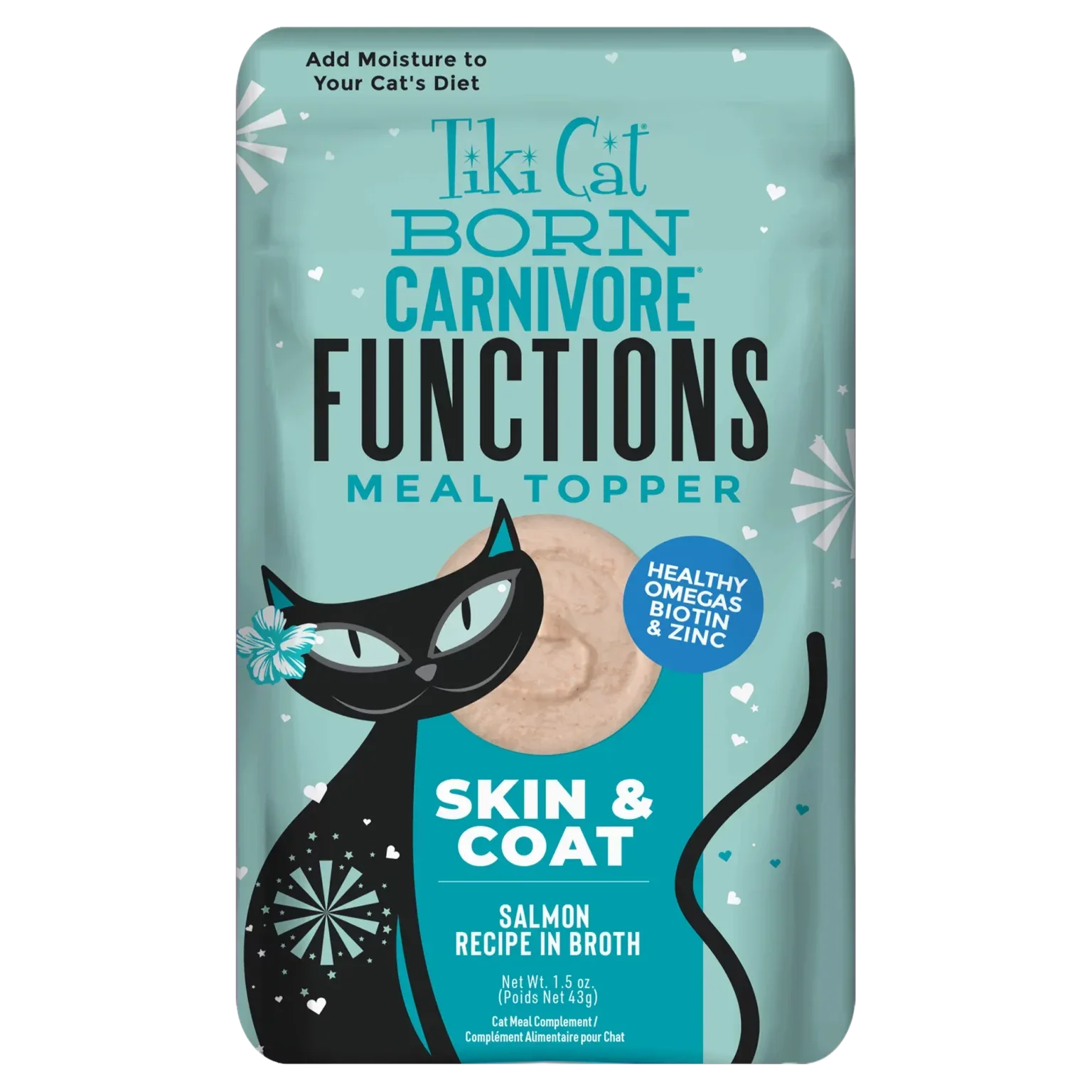 Tiki Cat - Born Carnivore Functions - Skin & Coat Salmon Recipe (For Cats)